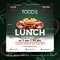 Lunch theme social media post template