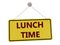 Lunch time sign