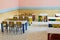 Lunchroom of the refectory of the kindergarten