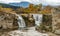 Lundbreck Falls of the Crowsnest River. Alberta, Canada.