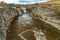 Lundbreck Falls of the Crowsnest River. Alberta, Canada.