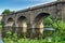 The Lune valley aqueduct, which carries the Lancaster canal over