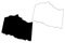 Lunenburg County, Commonwealth of Virginia U.S. county, United States of America, USA, U.S., US map vector illustration,