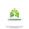 Lung care logo designs vector, Nature Lungs logo concept vector, Lungs Health logo template