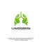 Lung care logo designs vector, Nature Lungs logo concept vector, Lungs Health logo template