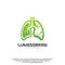 Lung care logo designs vector, Nature Lungs logo concept vector, Lungs Health logo template