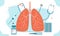 Lung disease or pneumonia treatment, vaccination and medications, online health checks and medical diagnosis