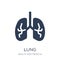 Lung icon. Trendy flat vector Lung icon on white background from