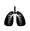 Lung Logo Template vector symbol nature. vector human lungs flat icon isolated on white background. lung organ anatomy symbol for