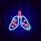 Lung Pneumonia Neon Sign