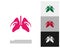 Lungs Care Logo Template Design Vector, Emblem, Design Concept, Creative Symbol, Icon