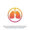 Lungs Care Logo Template Design Vector, Lungs health Design Concept,Creative, Icon - Vector