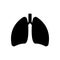 Lungs icon. International pneumonia day. Design vector