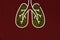 Lungs infected with coronavirus. Illustration of person\'s lungs