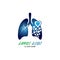 Lungs logo Organ medical Health design template vector