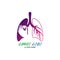 Lungs logo Organ medical Health design template vector