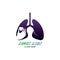 Lungs logo Organ medical Health design template vector