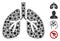 Lungs Mosaic of CoronaVirus Elements