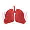 Lungs pain icon cartoon vector. Panic attack