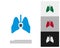 Lungs Shield Logo Template Design Vector, Emblem, Design Concept, Creative Symbol, Icon