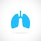 Lungs vector icon