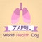Lungs World Health Day 7 April Banner