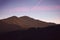 Lunigiana hills, north Tuscany, Italy. Beautiful evening landscape.