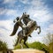 Lupiac, France - Statue of d`Artagnan in his Home Town of Lupiac