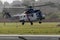 Luqa, Malta 5 February 2015: Super Puma landing 31.