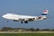 Luqa, Malta, 6 March 2008: Jumbojet landing