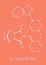 Lurasidone atypical antipsychotic drug molecule. Skeletal formula.