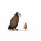 Lurid And Humorous Illustration Of Animal Holding Bird By Jon Klassen