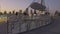 The Lusail Pedestrian Bridges, also known as the Glass Bridge of Lusail, in Lusail, Qatar