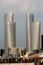 Lusail, Qatar - December 18, 2022: Lusail Plaza 4 tower. Al Saad Tower Lusail boulevard newly develop city of Qatar.