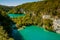 Luscious landscape .A lot of turquoise. Plitvice lakes