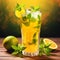 Luscious Mango Mojito in a Tropical Paradise