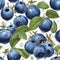 Luscious ripe blueberry showcased in high quality isolated image on clean white background