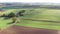 Lush european farming landscape from above 4k 30fps video