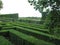 lush green labyrinth park in Vienna Austria