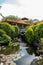 Lush green terraced farmland in Bali