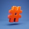 Lush Lava 3d hashtag symbol