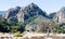 Lush mountain peak and hillside in California