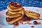 Lush pancakes on homemade kefir