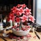 Lush Poinsettia Bonsai With Detailed Petals