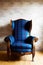 lush style upholstered armchair tartan generated by ai