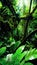 Lush Tropical Rainforest Canopy illustration Artificial Intelligence artwork generated