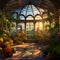 Lush and Vibrant Greenhouse with Unique and Exotic Plants