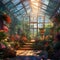 Lush and Vibrant Greenhouse with Unique and Exotic Plants