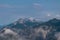 Lussari - Panoramic view from lift station Monte Lussari in untamed Julian Alps in Camporosso
