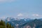 Lussari - Panoramic view from lift station Monte Lussari in untamed Julian Alps in Camporosso